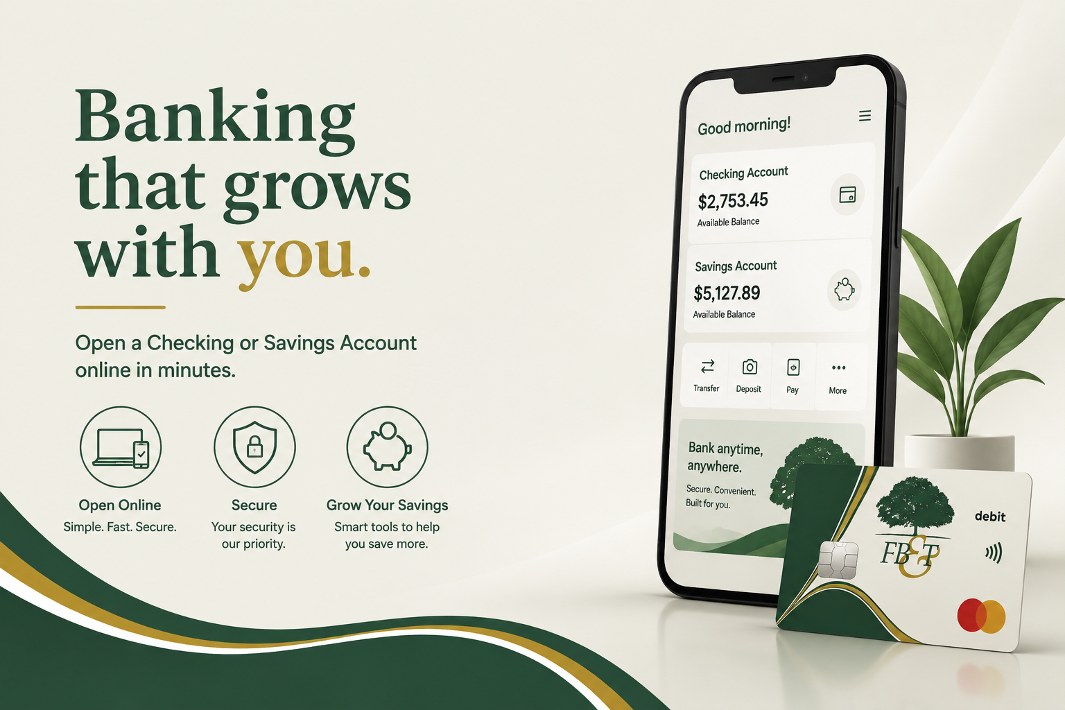 Open an account online