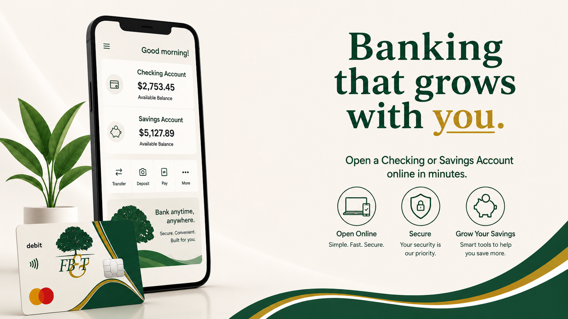 Open an account online